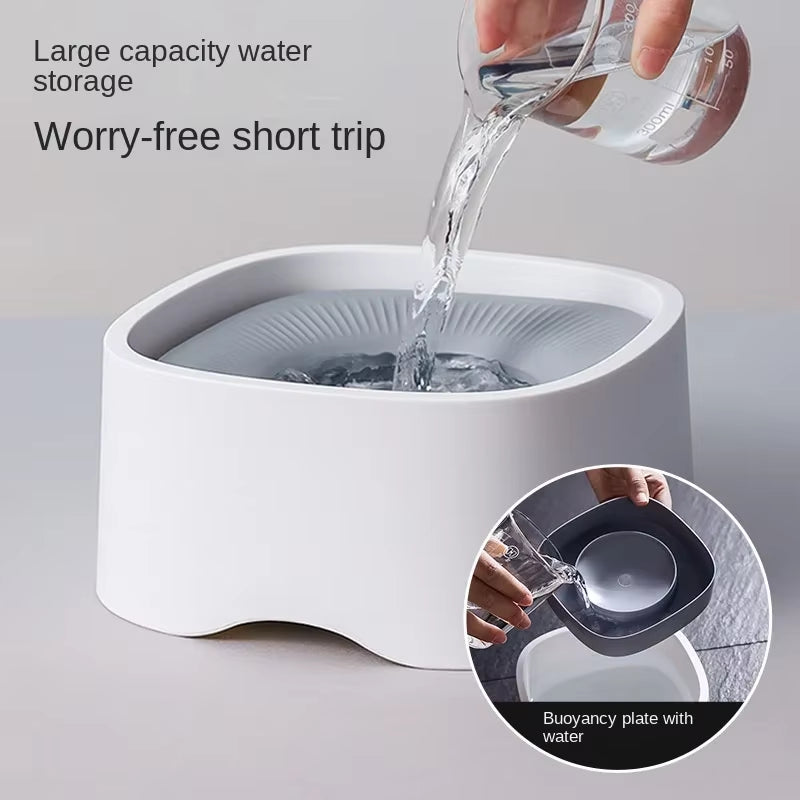 New Pet Floating Water Bowl Wet Mouth Cat Bowl Dog Bowl Pet Water Dispenser Pet Supplies Floating Water Bowl Wholesale