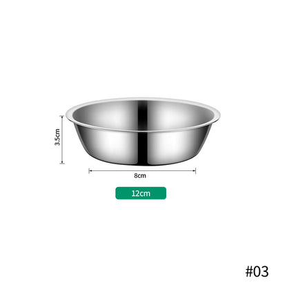 Large Capacity Dog Bowl Stainless Steel Pet Feeding Bowl Cat and Dog Food Drinking Bowl Metal Feeder Bowl Durable and Cheap